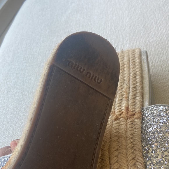 Miu Miu glitter sandals s.38 - Picture 7 of 9